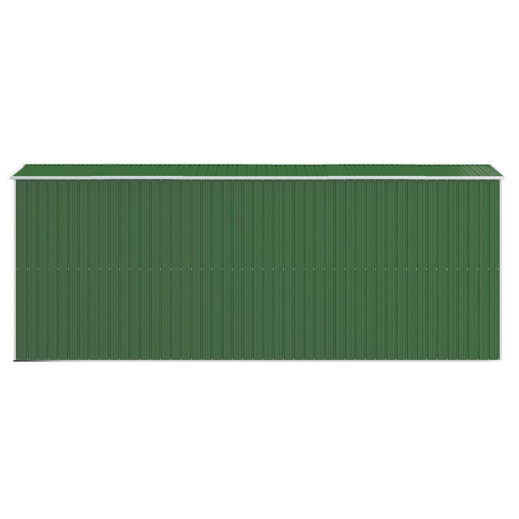 NNEVL Garden Shed Green 192x523x223 cm Galvanised Steel Lootquake LLC