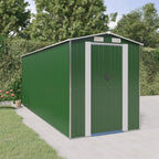 NNEVL Garden Shed Green 192x523x223 cm Galvanised Steel Lootquake LLC