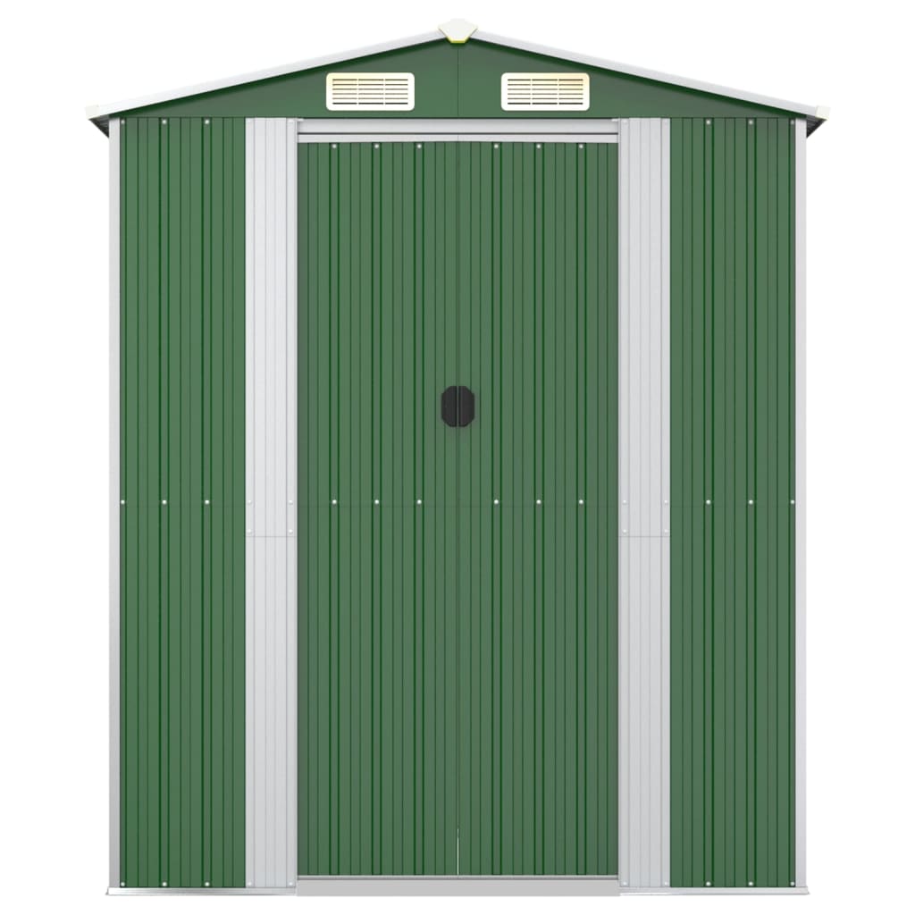 NNEVL Garden Shed Green 192x606x223 cm Galvanised Steel Lootquake LLC