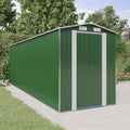 NNEVL Garden Shed Green 192x606x223 cm Galvanised Steel Lootquake LLC