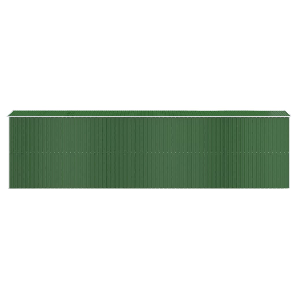 NNEVL Garden Shed Green 192x772x223 cm Galvanised Steel Lootquake LLC