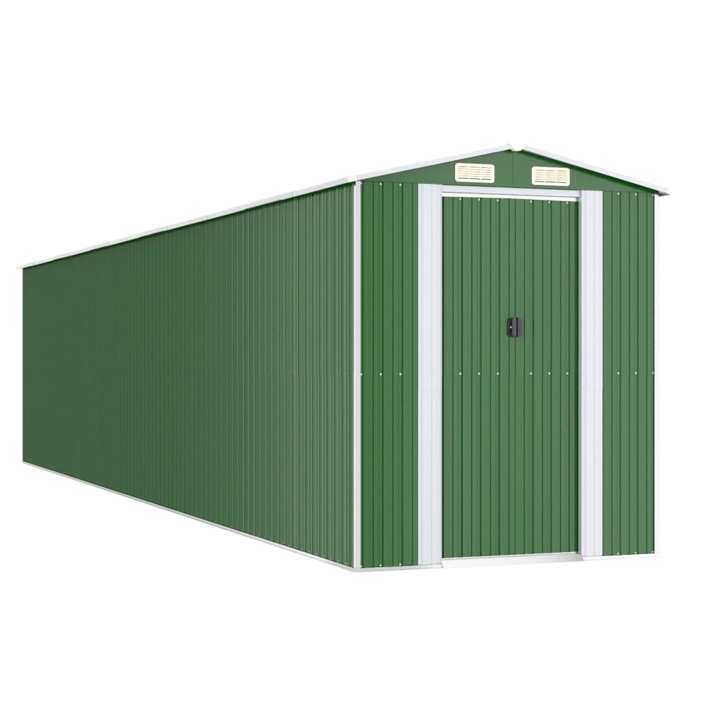 vidaXL Storage Shed Outdoor Storage Shed for Backyard Patio Galvanized Steel Lootquake LLC