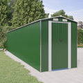 NNEVL Garden Shed Green 192x938x223 cm Galvanised Steel Lootquake LLC