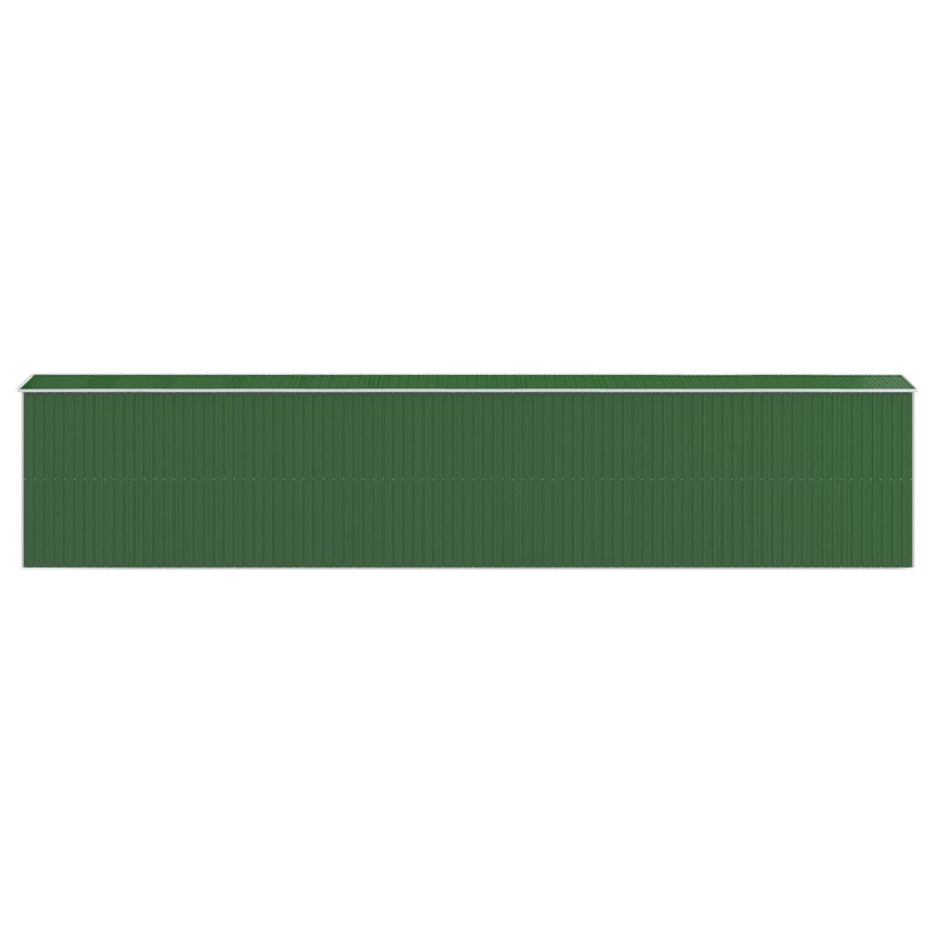 NNEVL Garden Shed Green 192x1021x223 cm Galvanised Steel Lootquake LLC