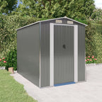 vidaXL Storage Shed Outdoor Storage Shed for Backyard Patio Galvanized Steel Lootquake LLC