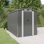 vidaXL Storage Shed Outdoor Storage Shed for Backyard Patio Galvanized Steel Lootquake LLC