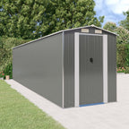 vidaXL Storage Shed Outdoor Storage Shed for Backyard Patio Galvanized Steel Lootquake LLC