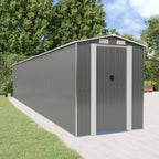 vidaXL Storage Shed Outdoor Storage Shed for Backyard Patio Galvanized Steel Lootquake LLC