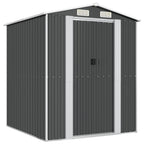 NNEVL Garden Shed Anthracite 192x191x223 cm Galvanised Steel Lootquake LLC