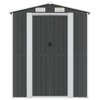 NNEVL Garden Shed Anthracite 192x191x223 cm Galvanised Steel Lootquake LLC