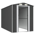 NNEVL Garden Shed Anthracite 192x357x223 cm Galvanised Steel Lootquake LLC