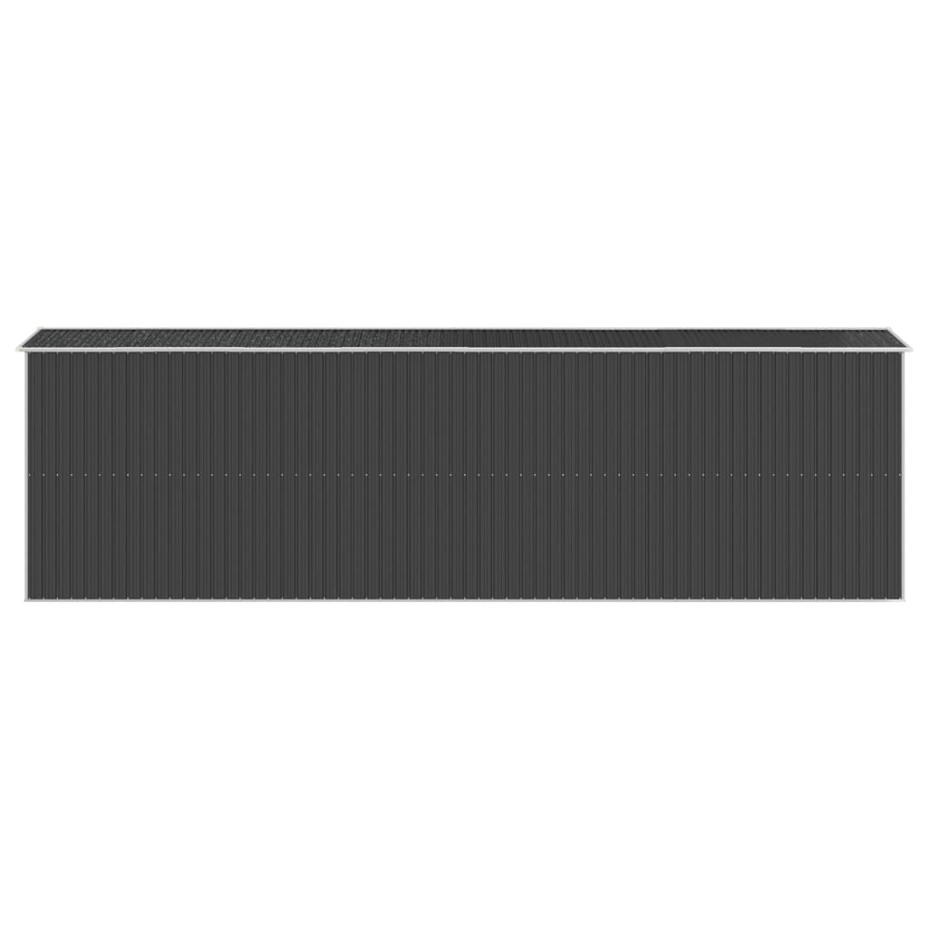 NNEVL Garden Shed Anthracite 192x689x223 cm Galvanised Steel Lootquake LLC