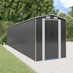 vidaXL Storage Shed Outdoor Storage Shed for Backyard Patio Galvanized Steel Lootquake LLC