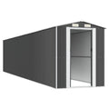 NNEVL Garden Shed Anthracite 192x938x223 cm Galvanised Steel Lootquake LLC