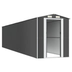 NNEVL Garden Shed Anthracite 192x938x223 cm Galvanised Steel Lootquake LLC