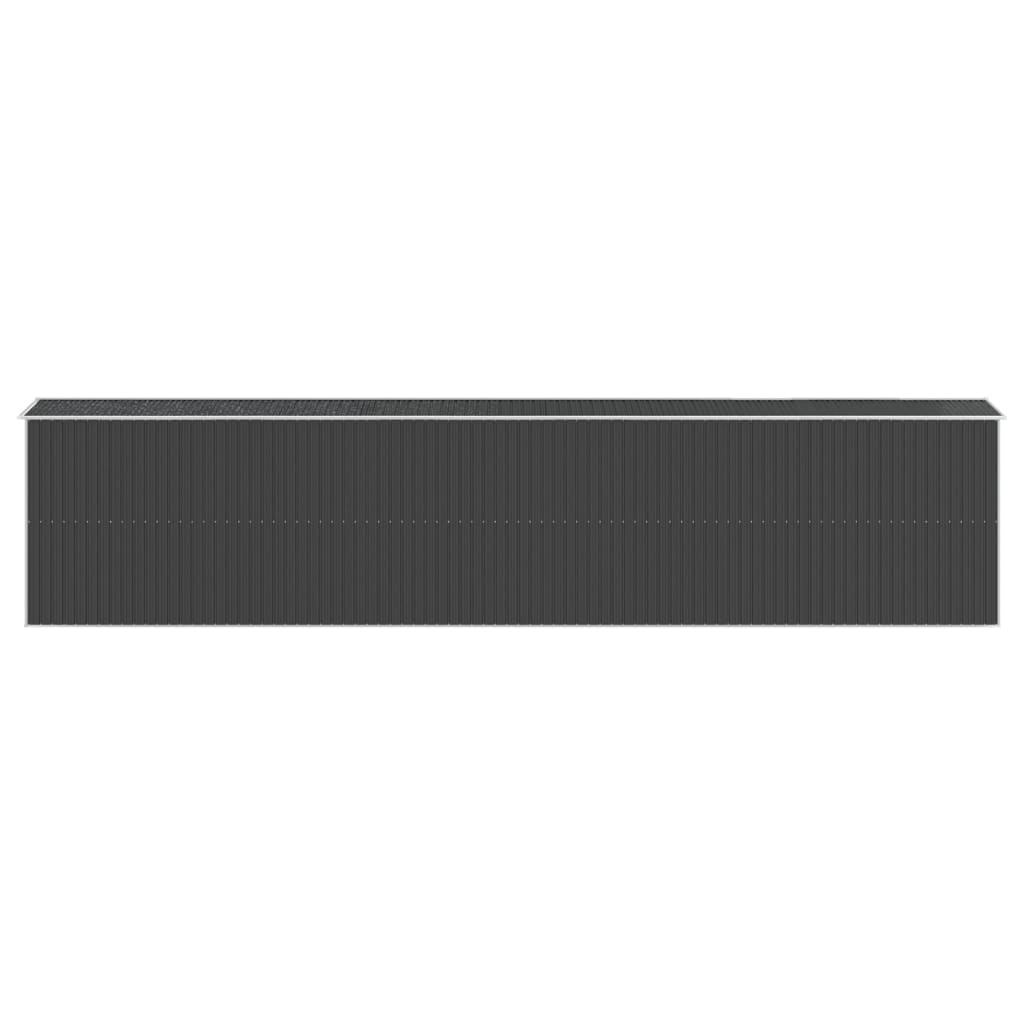 NNEVL Garden Shed Anthracite 192x938x223 cm Galvanised Steel Lootquake LLC