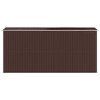 vidaXL Storage Shed Outdoor Storage Shed for Backyard Patio Galvanized Steel Lootquake LLC