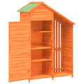vidaXL Garden Tool Shed Brown 47.2"x21.1"x66.9" Solid Wood Pine Lootquake LLC
