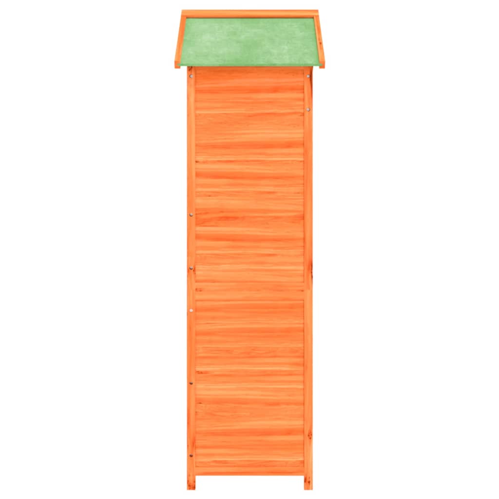 vidaXL Garden Tool Shed Brown 47.2"x21.1"x66.9" Solid Wood Pine Lootquake LLC