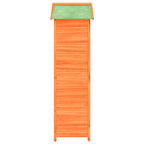vidaXL Garden Tool Shed Brown 47.2"x21.1"x66.9" Solid Wood Pine Lootquake LLC