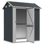 NNEVL Garden Shed Anthracite 192x152.5x237 cm Galvanised Steel Lootquake LLC