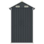 NNEVL Garden Shed Anthracite 192x152.5x237 cm Galvanised Steel Lootquake LLC