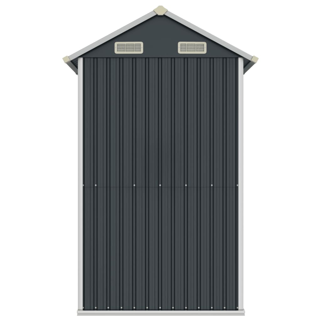 NNEVL Garden Shed Anthracite 192x152.5x237 cm Galvanised Steel Lootquake LLC