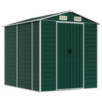 NNEVL Garden Shed Green 191x215x198 cm Galvanised Steel Lootquake LLC