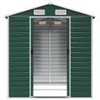 NNEVL Garden Shed Green 191x215x198 cm Galvanised Steel Lootquake LLC