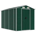 NNEVL Garden Shed Green 191x300x198 cm Galvanised Steel Lootquake LLC