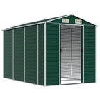 NNEVL Garden Shed Green 191x300x198 cm Galvanised Steel Lootquake LLC
