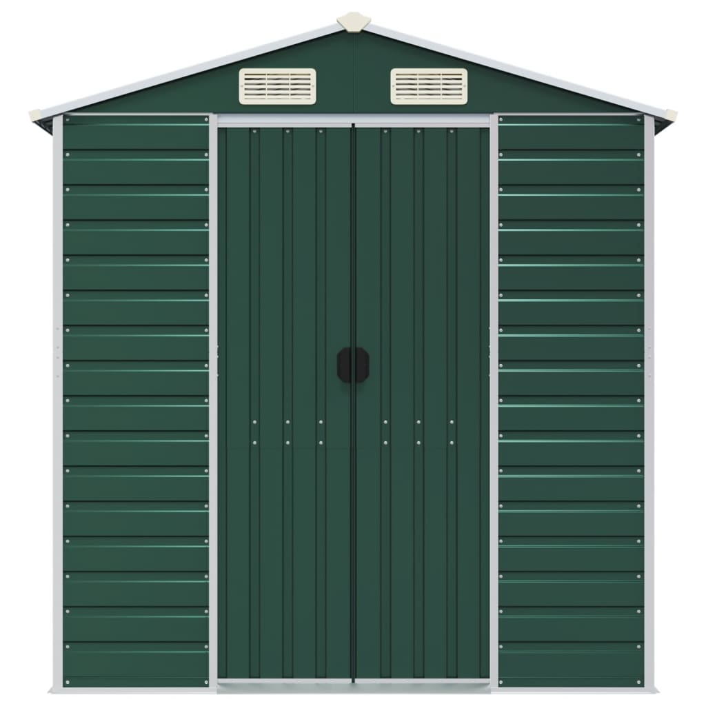 NNEVL Garden Shed Green 191x300x198 cm Galvanised Steel Lootquake LLC