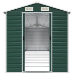 NNEVL Garden Shed Green 191x810x198 cm Galvanised Steel Lootquake LLC