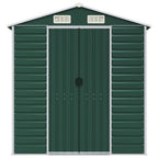 NNEVL Garden Shed Green 191x895x198 cm Galvanised Steel Lootquake LLC