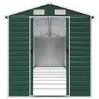 NNEVL Garden Shed Green 191x895x198 cm Galvanised Steel Lootquake LLC