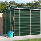 vidaXL Garden Shed Metal Outdoor Storage Shed Anthracite Galvanized Steel Lootquake LLC