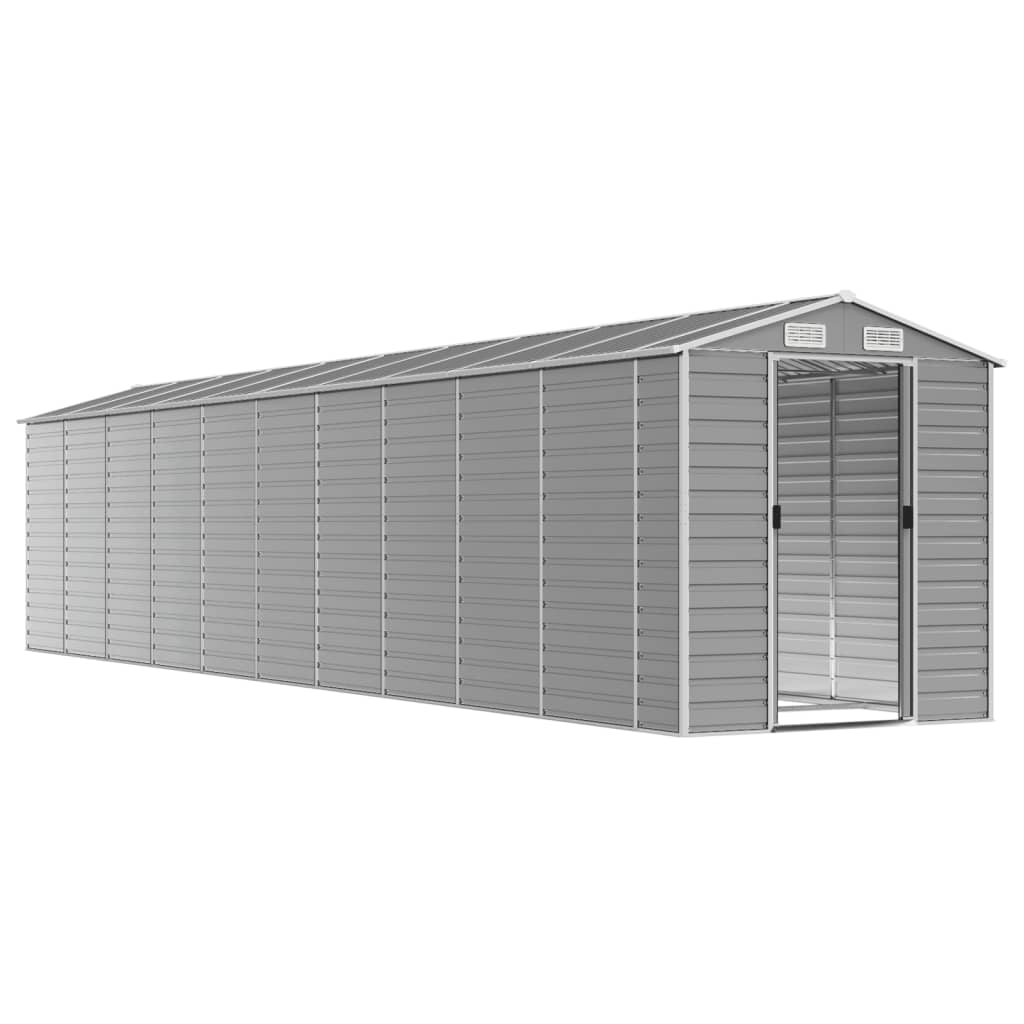 vidaXL Garden Shed Metal Outdoor Storage Shed Anthracite Galvanized Steel Lootquake LLC