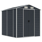 NNEVL Garden Shed Anthracite 191x215x198 cm Galvanised Steel Lootquake LLC