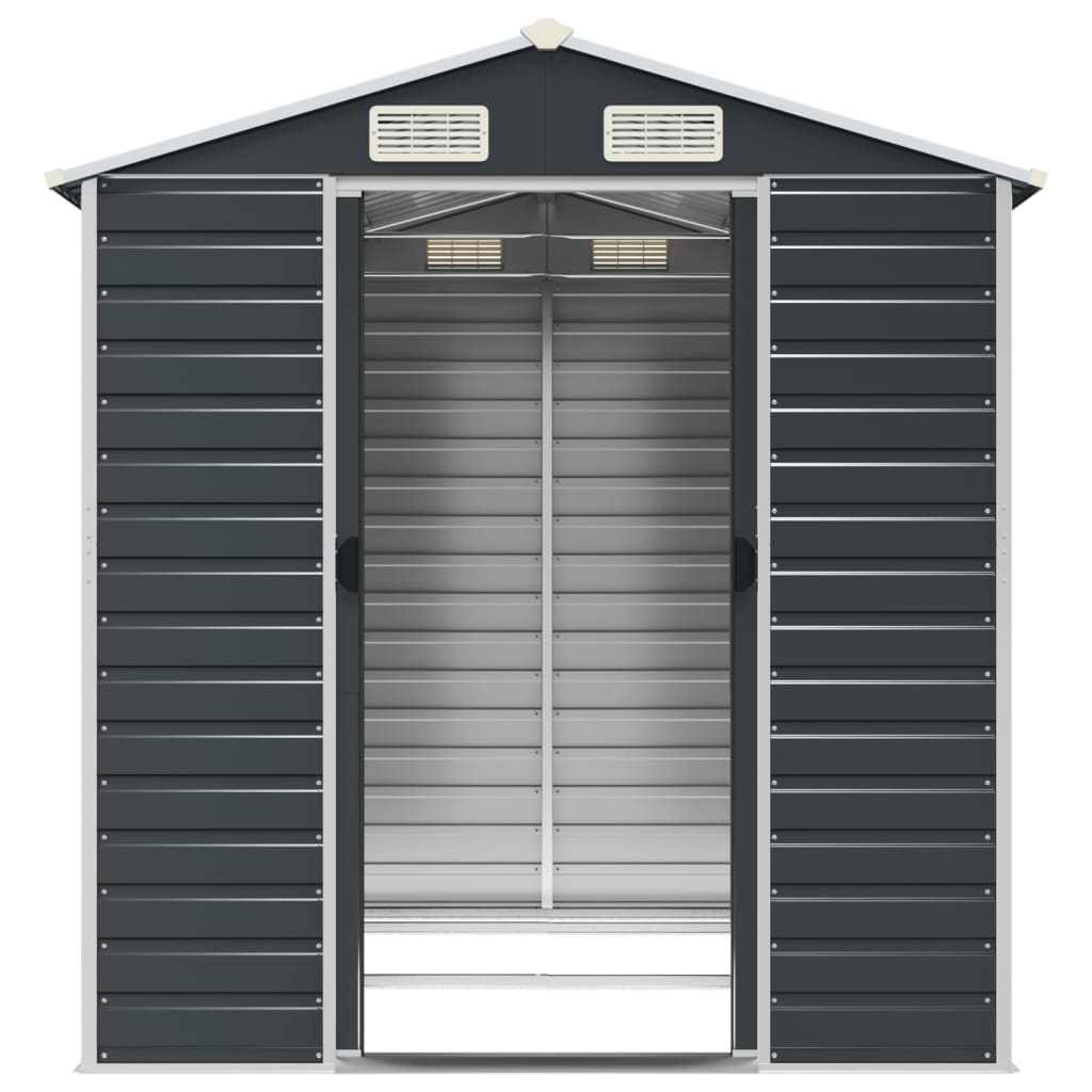 NNEVL Garden Shed Anthracite 191x215x198 cm Galvanised Steel Lootquake LLC