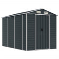 NNEVL Garden Shed Anthracite 191x300x198 cm Galvanised Steel Lootquake LLC
