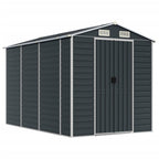NNEVL Garden Shed Anthracite 191x300x198 cm Galvanised Steel Lootquake LLC