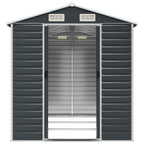 NNEVL Garden Shed Anthracite 191x300x198 cm Galvanised Steel Lootquake LLC