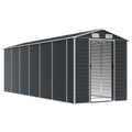 NNEVL Garden Shed Anthracite 191x555x198 cm Galvanised Steel Lootquake LLC