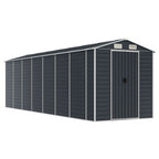 NNEVL Garden Shed Anthracite 191x640x198 cm Galvanised Steel Lootquake LLC