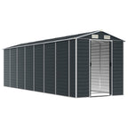 NNEVL Garden Shed Anthracite 191x640x198 cm Galvanised Steel Lootquake LLC