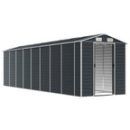vidaXL Garden Shed Metal Outdoor Storage Shed Anthracite Galvanized Steel Lootquake LLC
