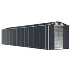 NNEVL Garden Shed Anthracite 191x980x198 cm Galvanised Steel Lootquake LLC