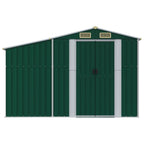 NNEVL Garden Shed Green 277x192.5x179 cm Galvanised Steel Lootquake LLC