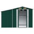 NNEVL Garden Shed Green 277x192.5x179 cm Galvanised Steel Lootquake LLC