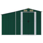 NNEVL Garden Shed Green 277x365.5x179 cm Galvanised Steel Lootquake LLC